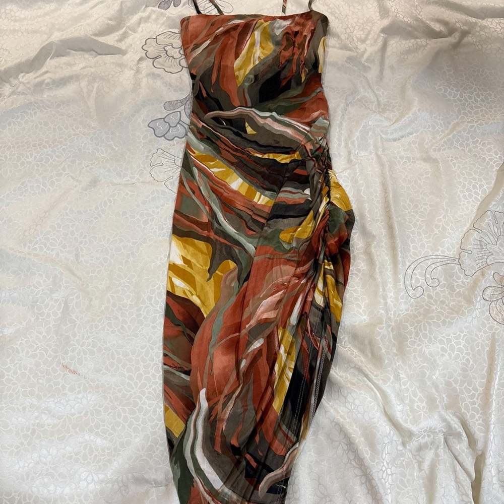 Windsor Multicolored Asymmetrical Bodycon Cocktail Dress
